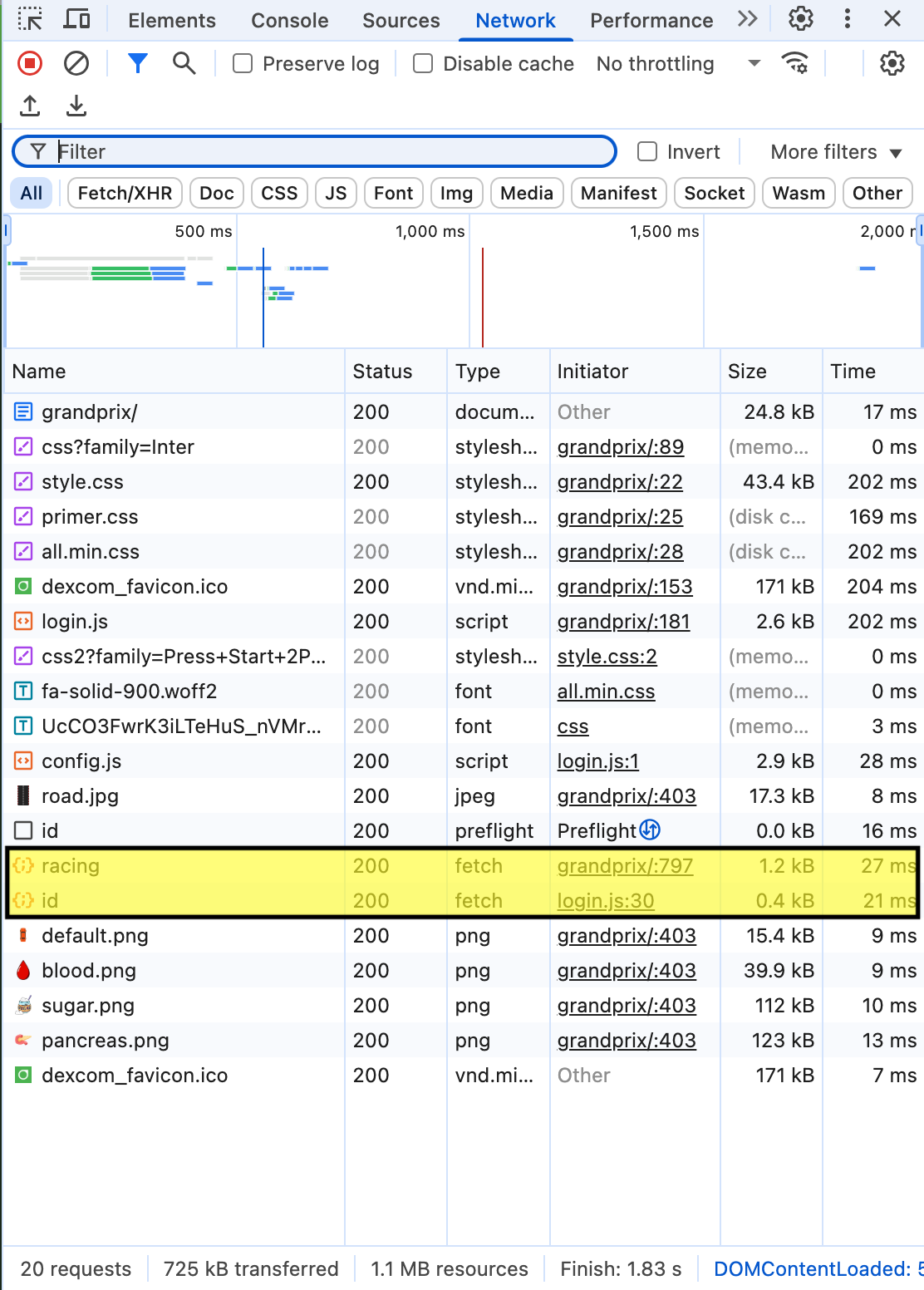 Frontend to backend