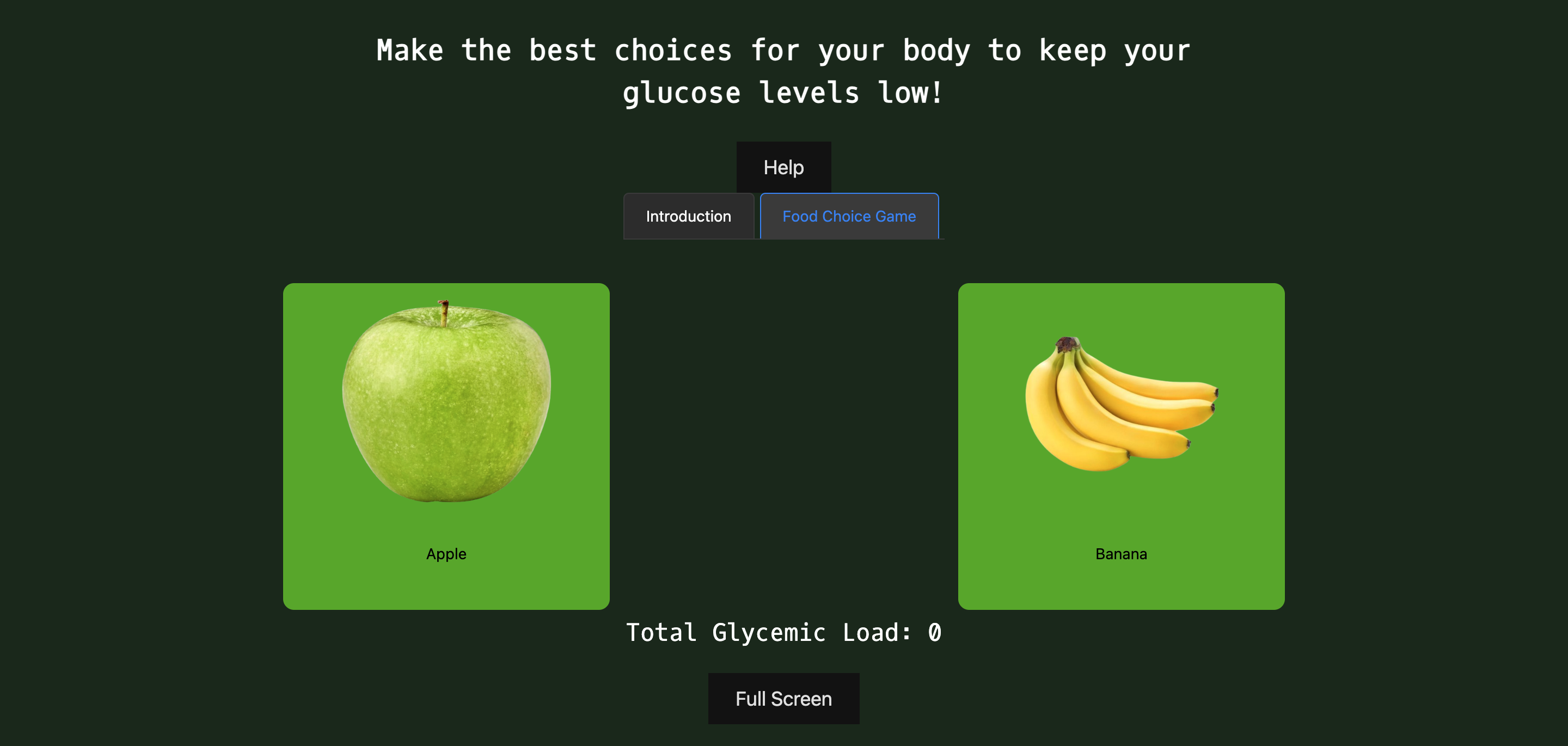 GlucoQuest Food 1