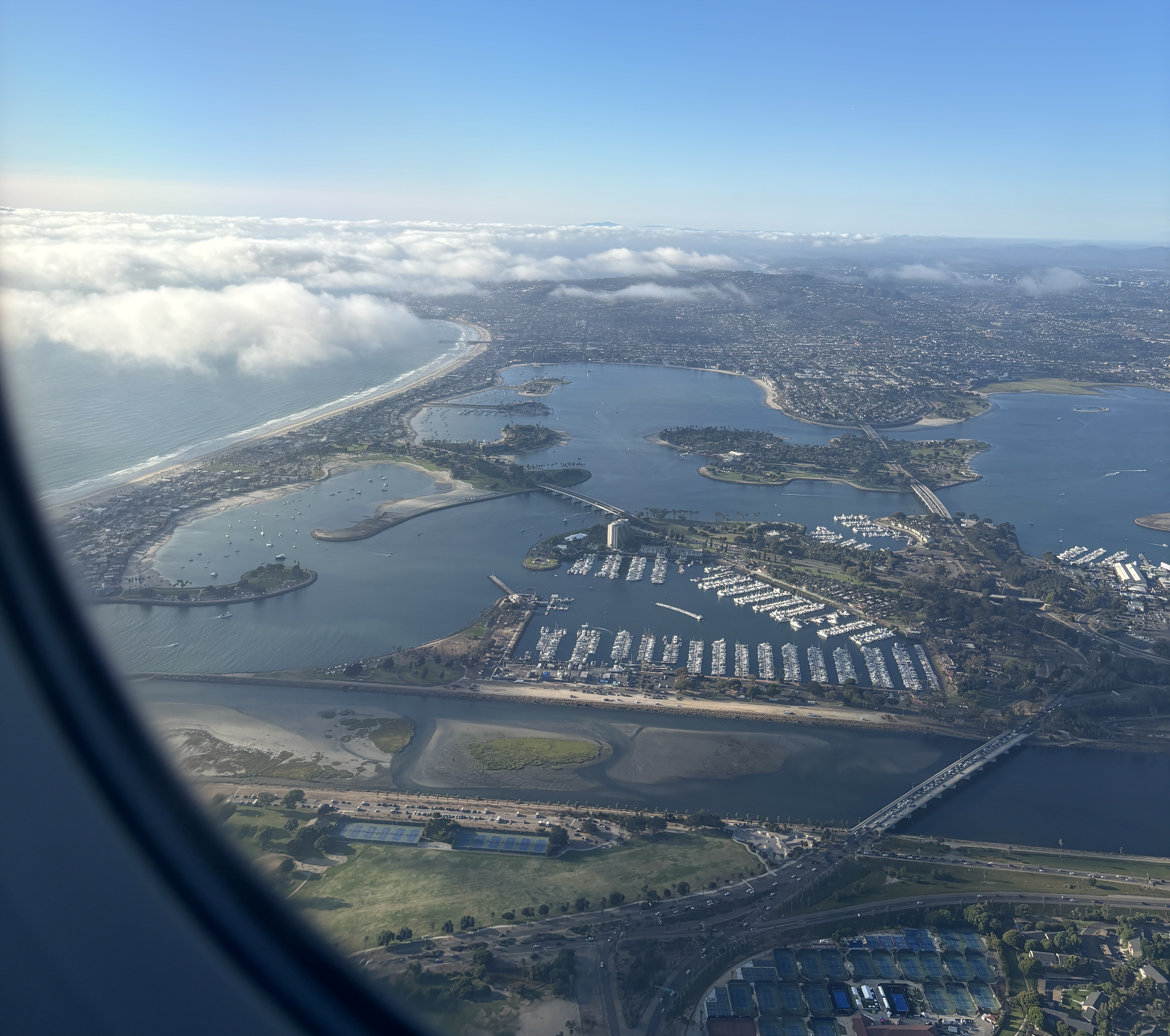 The beautiful city of San Diego from above